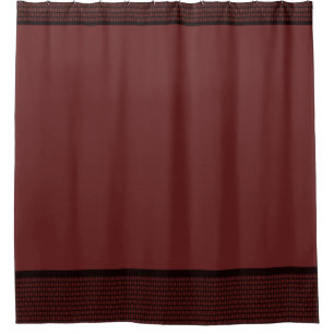 Burgandy Elegant Basket Weave Shower Curtain