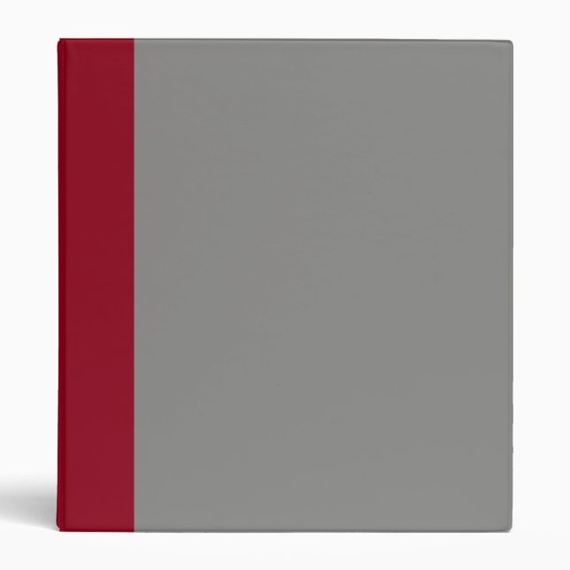 Burgendy and Gray Binder (Front)