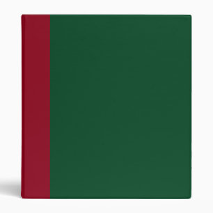 Burgendy and Green Binder