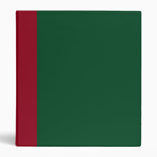 Burgendy and Green Binder (Front)