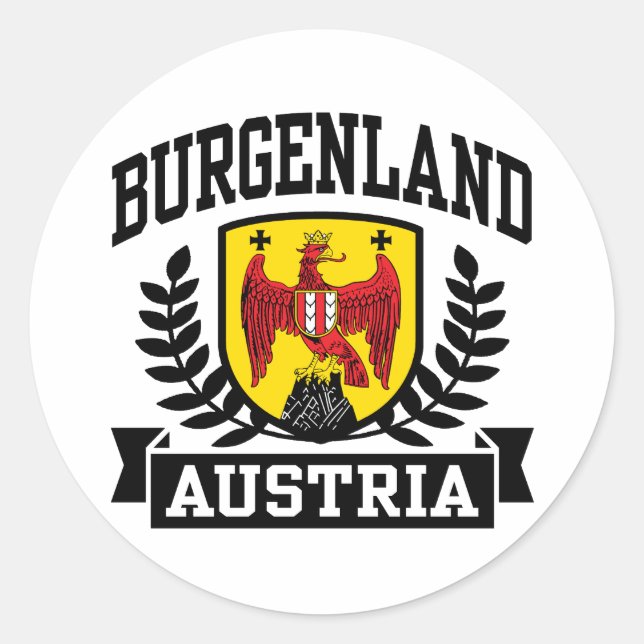 Burgenland Austria Classic Round Sticker (Front)