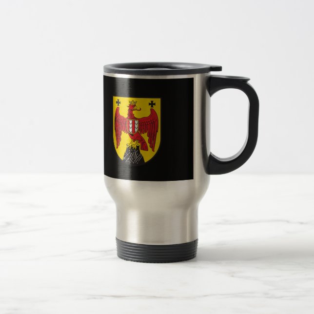Burgenland Austrian state coat of arms Travel Mug (Right)
