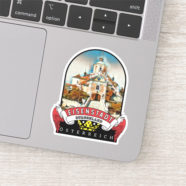 Burgenland Eisenstadt Austria Souvenir Sticker (Detail)