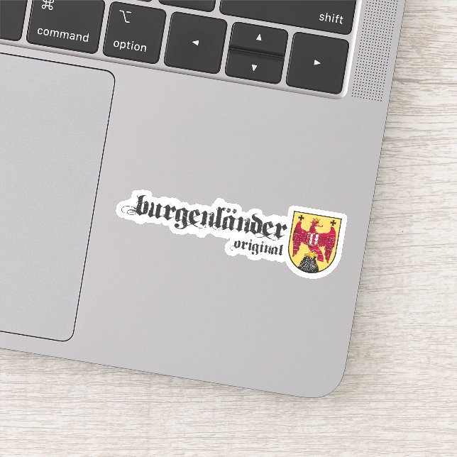 Burgenland Original Austria Coat of Arms Rustikal Sticker (Detail)
