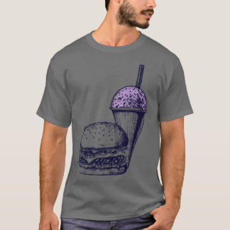 Burger and a Grape Snow Cone T-Shirt
