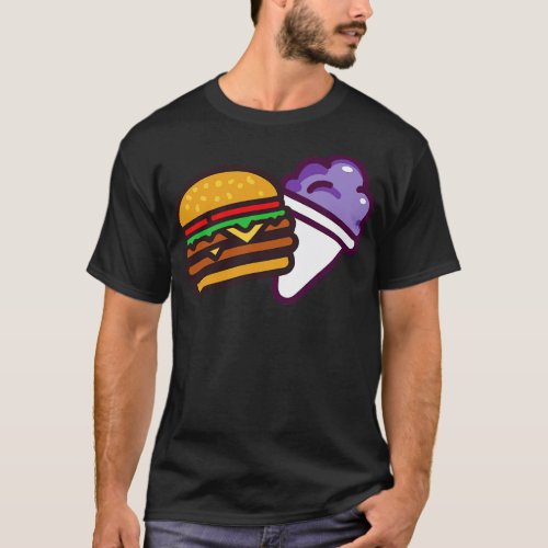 Burger and a Grape Snow Cone T_Shirt