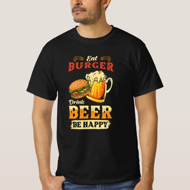 Burger And Beer T-Shirt (Front)