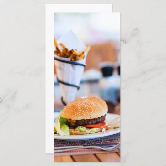 Burger and french fries (Front/Back)