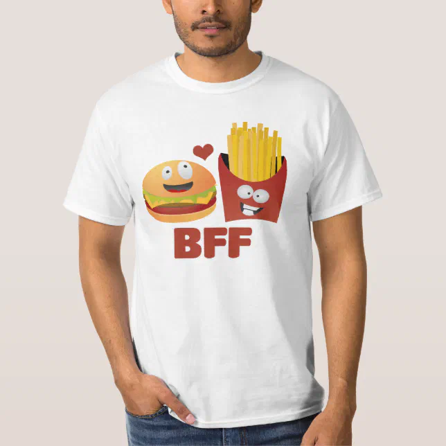 Burger And Fries Best Friends Forever T-Shirt | Zazzle