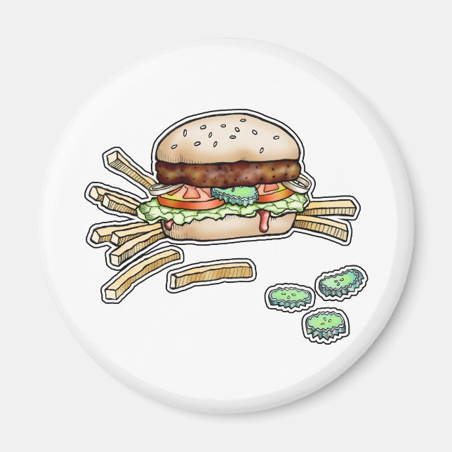 BURGER and FRIES MAGNET (Front)