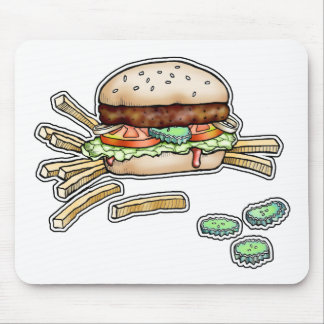 BURGER and FRIES MOUSEPAD