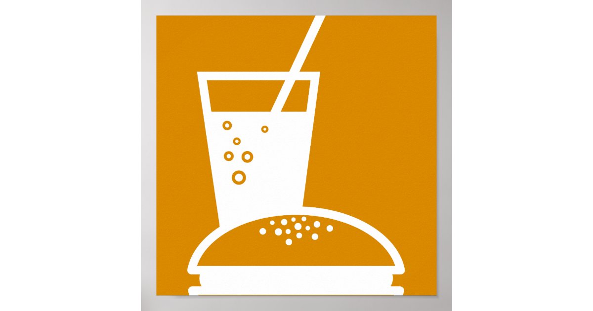 Lemonade Explosion burger and lemonade orange taste explosion poster | Zazzle