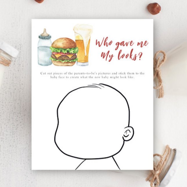 Burger baby shower - Who gave me My looks? (Creator Uploaded)