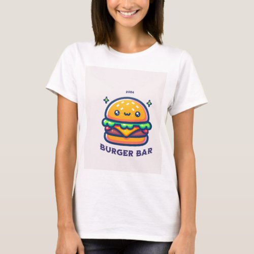 burger bar women  T_Shirt