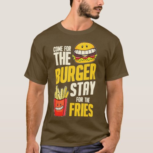 Burger BBQ Meat Hamburger  Cheesburger  T_Shirt