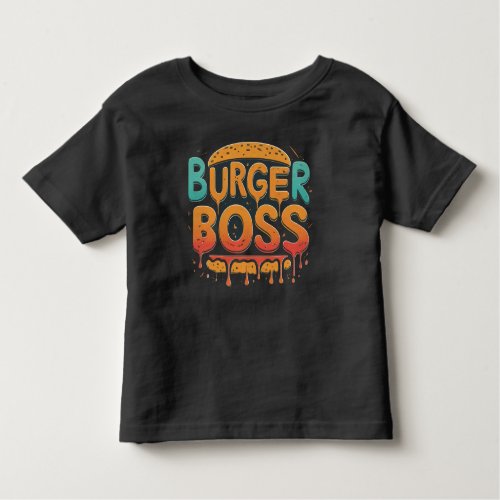 Burger Boss Graffiti Gastronomy Toddler T_shirt