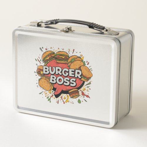 Burger Boss Metal Lunch Box