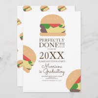 Burger Brunch Graduation Invitation