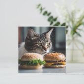 Burger Buddy- cat art (Standing Front)