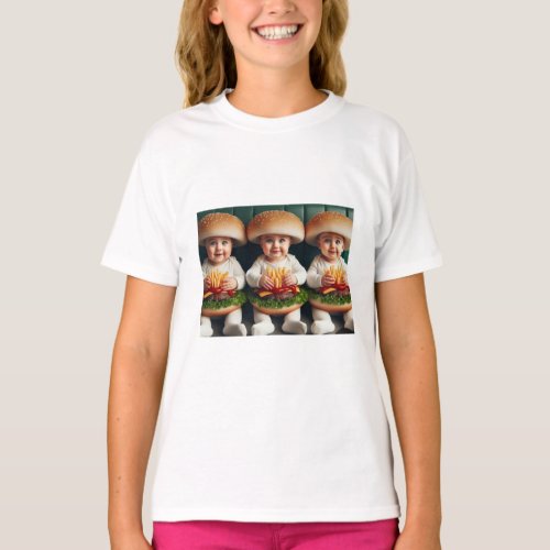 Burger Buddy Childs Burger Graphic T_shirt 