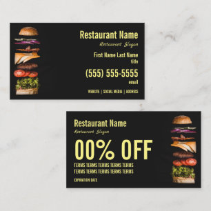 Burger Business Card