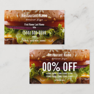 Burger Business Card