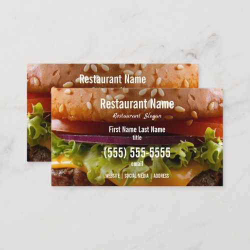 Burger Business Card
