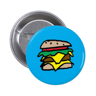 Burger Buttons and Burger Pins