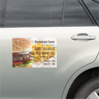 Burger Car Magnet