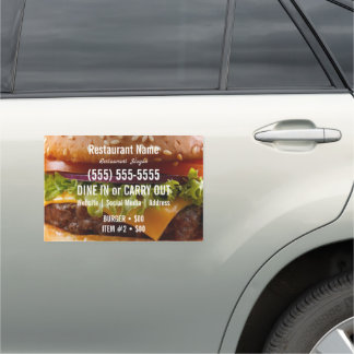 Burger Car Magnet