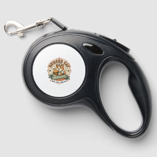 Burger Cat Mascot Cat Fast Food Mascot Cat Vintage Retractable Pet Leash