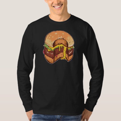 Burger Cheeseburger Graphic for Men Women and Chil T_Shirt
