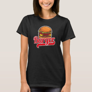 Burger cheeseburgers hamburger fast food snacks ba T-Shirt