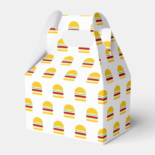 Burger Clipart  Favor Boxes (Front Side)