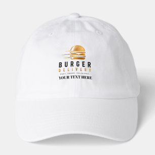 🍔 Burger Delivery Driver Team Uniform Crew 🚗 Hat