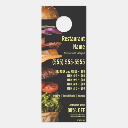 Burger Door Hanger