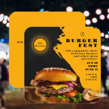 Burger Fest Flyer Invitation by SharonCullars at Zazzle