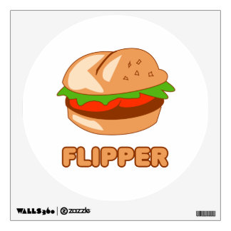 Burger Flipper Wall Decal