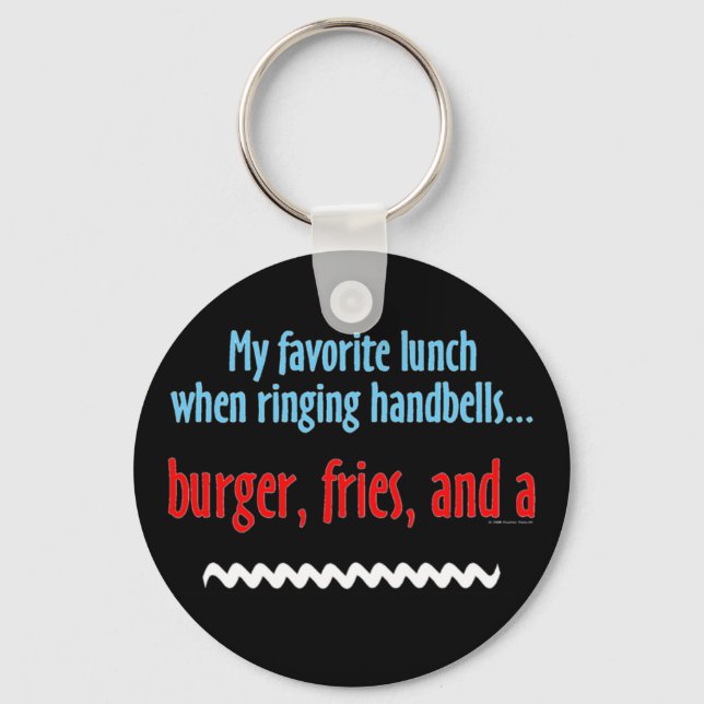 Burger, Fries and a Shake Keychain (Front)
