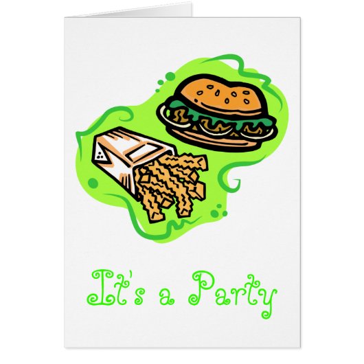 Burger & Fries Cards (Front)