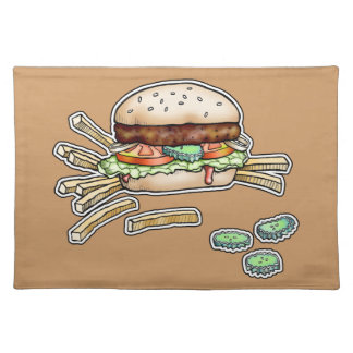 BURGER & FRIES PLACEMAT