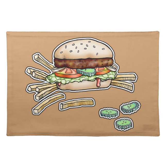BURGER & FRIES PLACEMAT (Front)