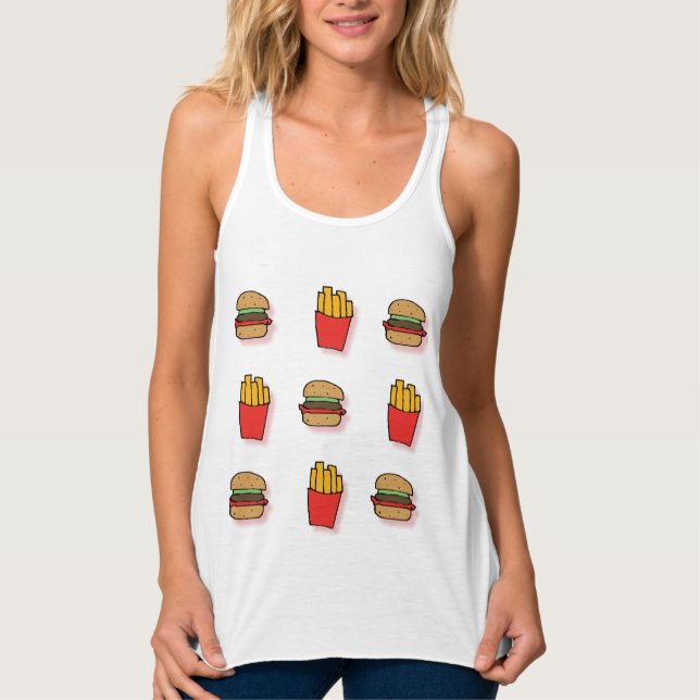Burger & Fries Tank Top (Front)