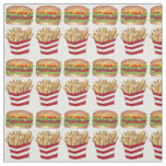 Burger Fry French Fries Fast Food Fabric