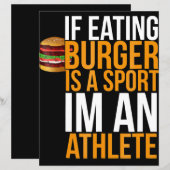 Burger Hamburger BBQ Humor Funny Pun Gift Idea (Front/Back)