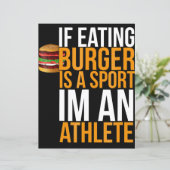 Burger Hamburger BBQ Humor Funny Pun Gift Idea (Standing Front)