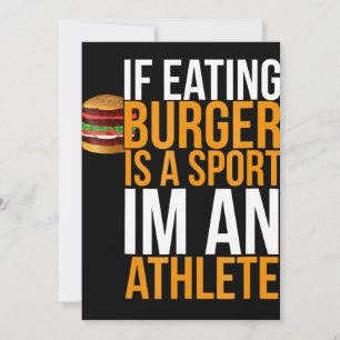 Burger Hamburger BBQ Humor Funny Pun Gift Idea Holiday Card