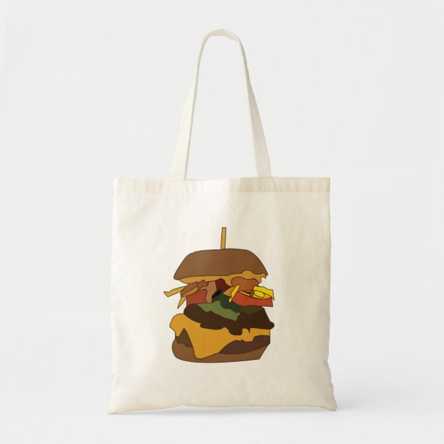 Burger Hamburger Burger Tote Bag (Front)