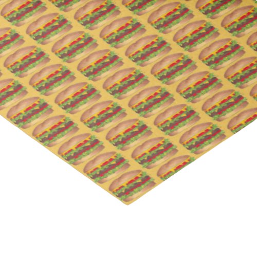 Burger Hamburger Cheeseburger Picnic Cookout Party Tissue Paper