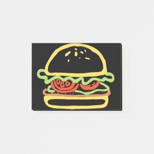 BURGER HAMBURGER POST_IT NOTES